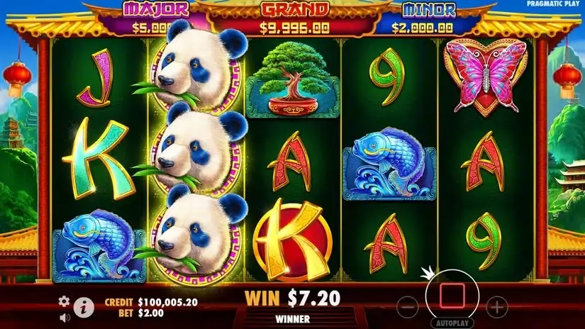 Panda’s Fortune 2 slot screenshot 2