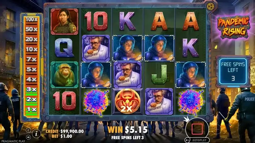 Pandemic Rising slot screenshot 4