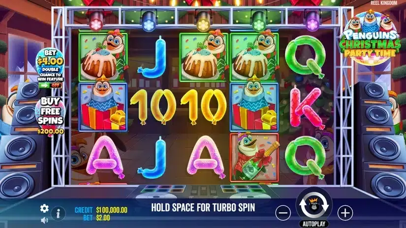 Penguins Christmas Party Time slot screenshot