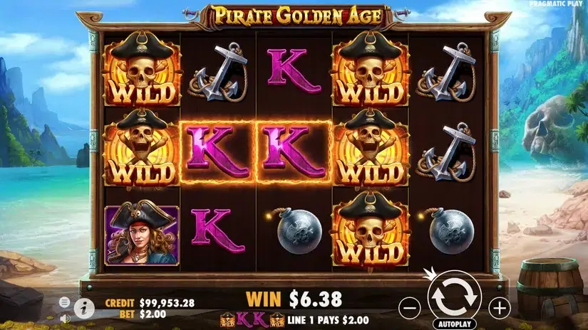 Pirate Golden Age slot screenshot 2