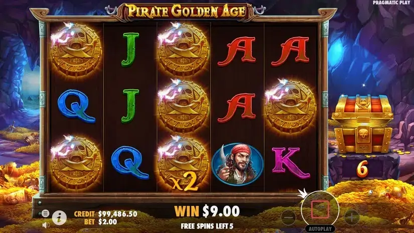 Pirate Golden Age slot screenshot 5