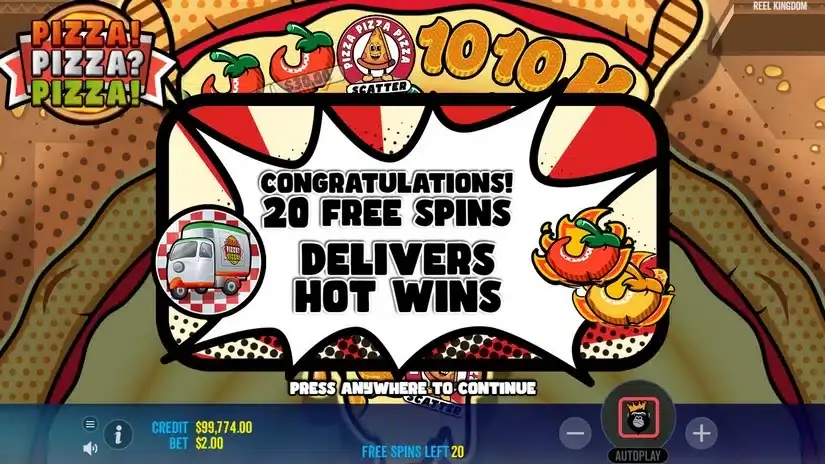 PIZZA! PIZZA? PIZZA! slot screenshot 3