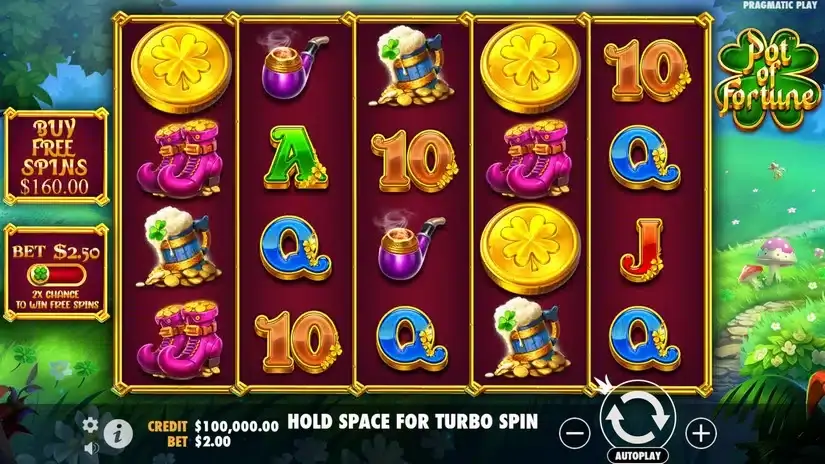 Pot of Fortune slot screenshot 