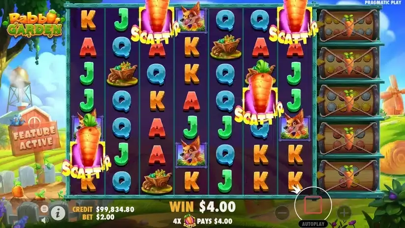 Rabbit Garden slot screenshot 4