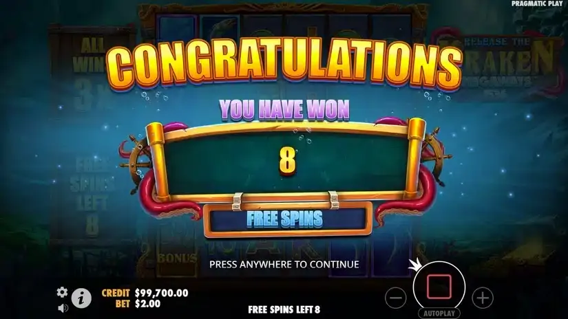 Release the Kraken Megaways slot screenshot 5