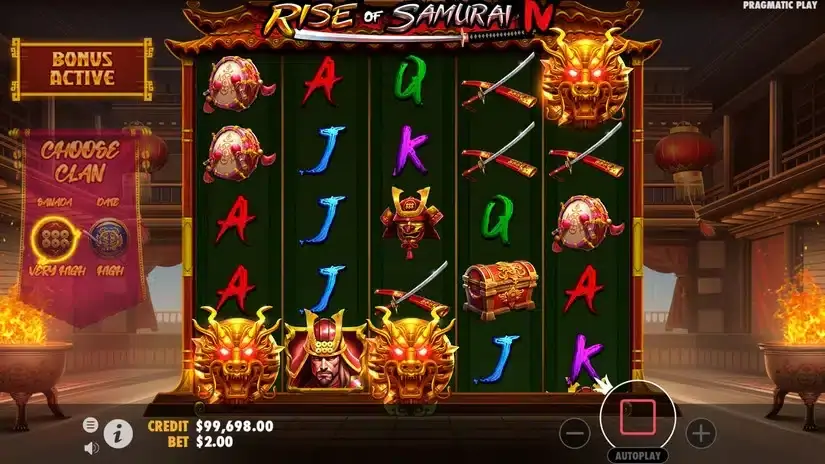 Rise of Samurai IV slot screenshot 3