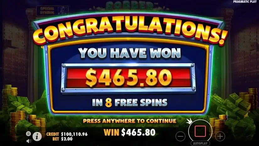 Robber Strike slot screenshot 