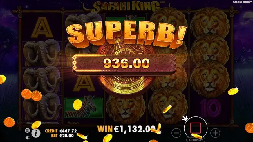Safari King slot screenshot 7