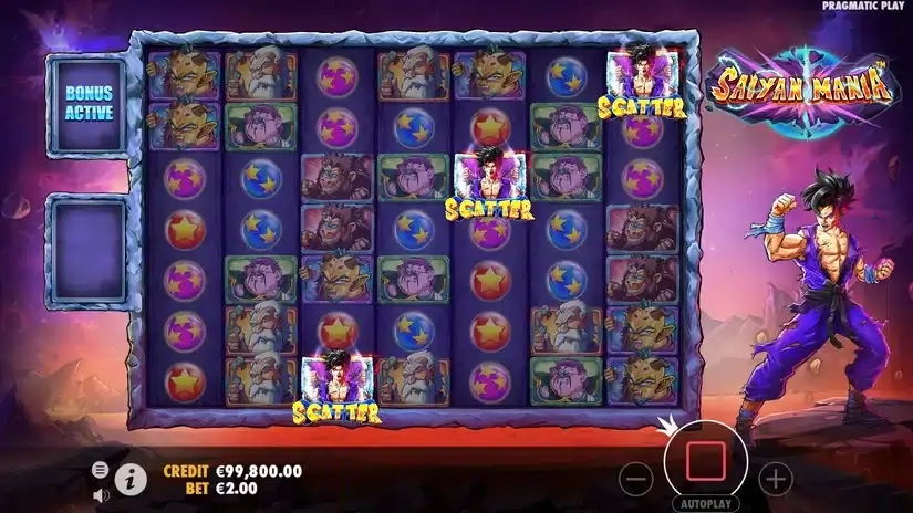 Saiyan Mania slot screenshot 2