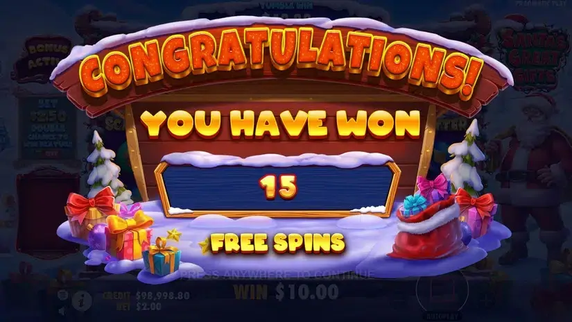 Santa’s Great Gifts slot screenshot 5
