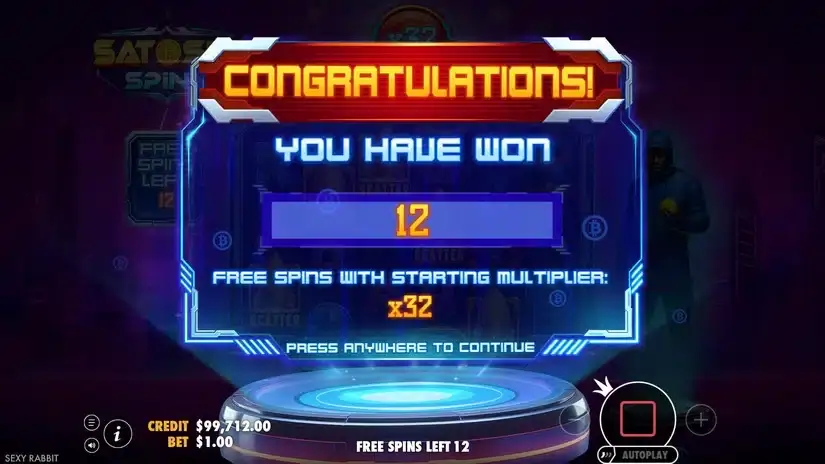 Satoshi Spins slot screenshot 5
