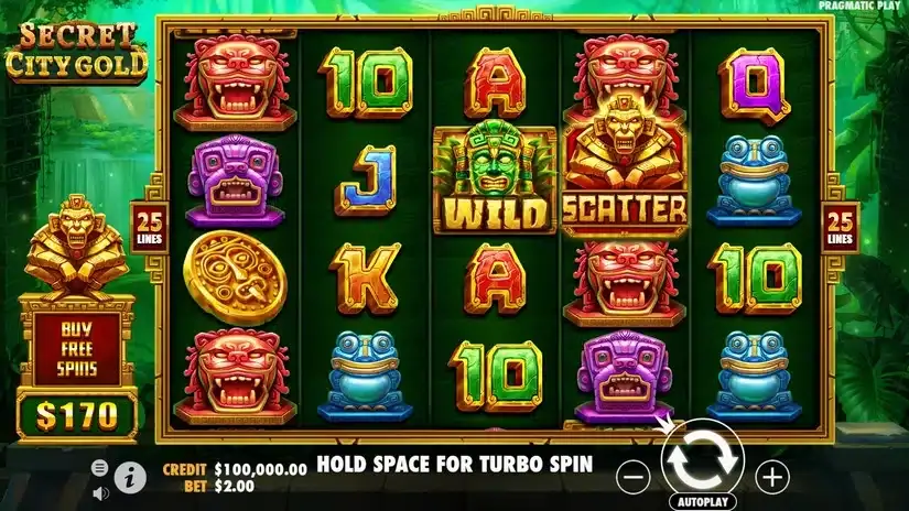 Secret City Gold slot screenshot 2