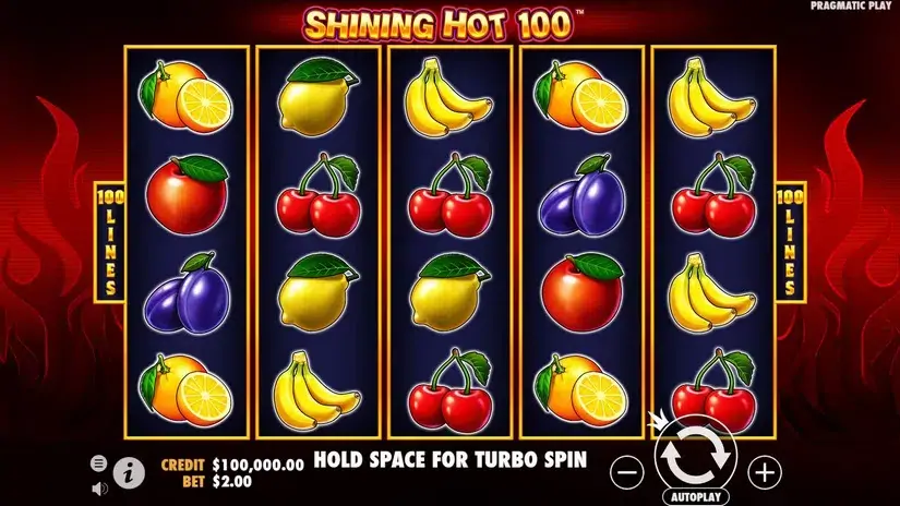 Shining Hot 100 slot screenshot 1