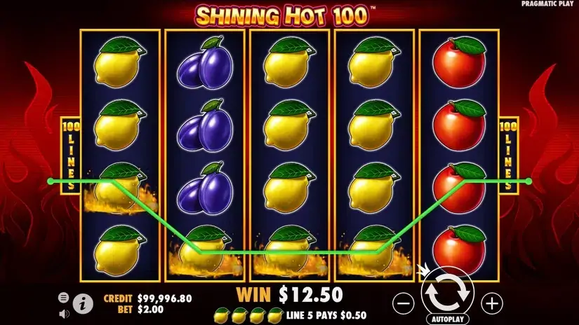 Shining Hot 100 slot screenshot 3