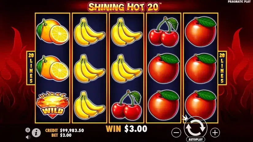 Shining Hot 20 slot screenshot 3