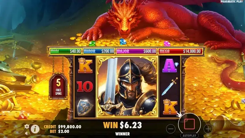 Sleeping Dragon slot screenshot 4