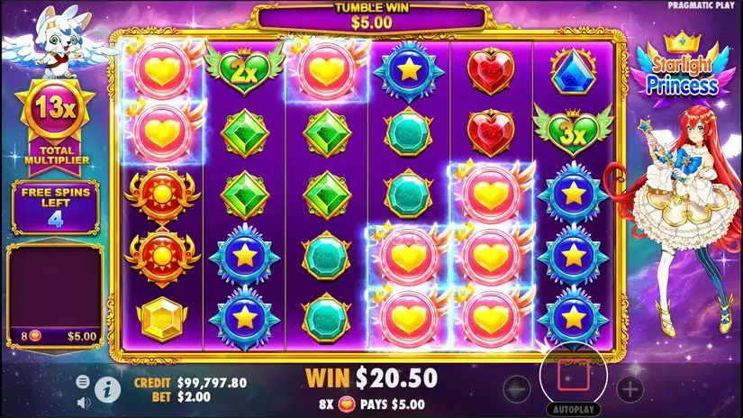 Starlight Princess slot screenshot 3