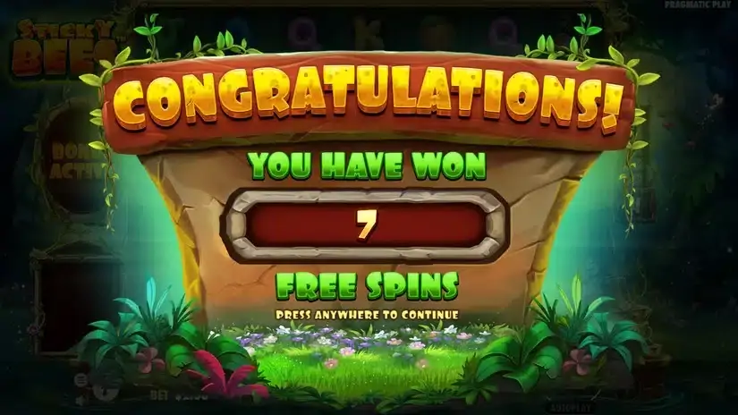 Sticky Bees slot screenshot 3