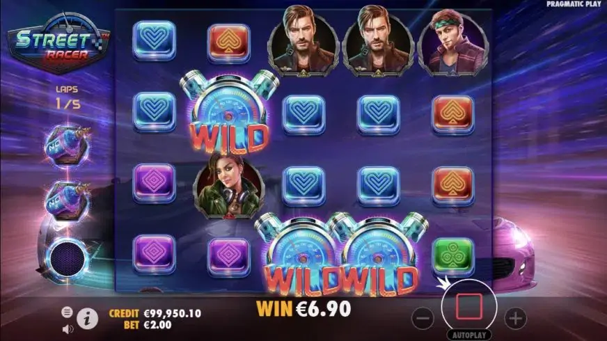 Street Racer slot screenshot 2