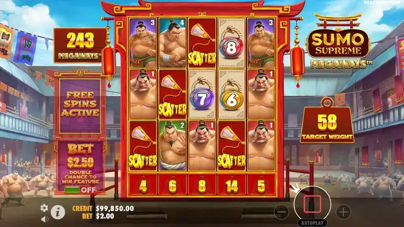 Sumo Supreme Megaways slot screenshot 2