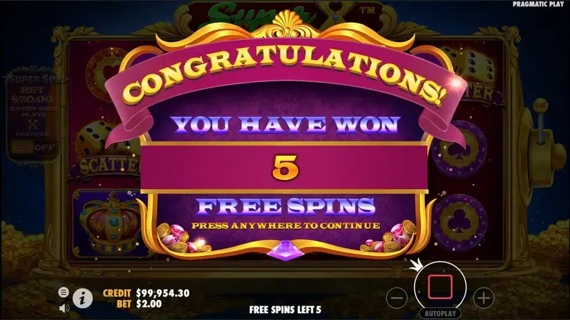Super X slot screenshot 4