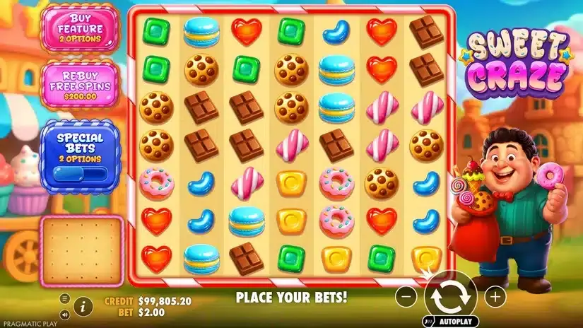 Sweet Craze slot screenshot 1