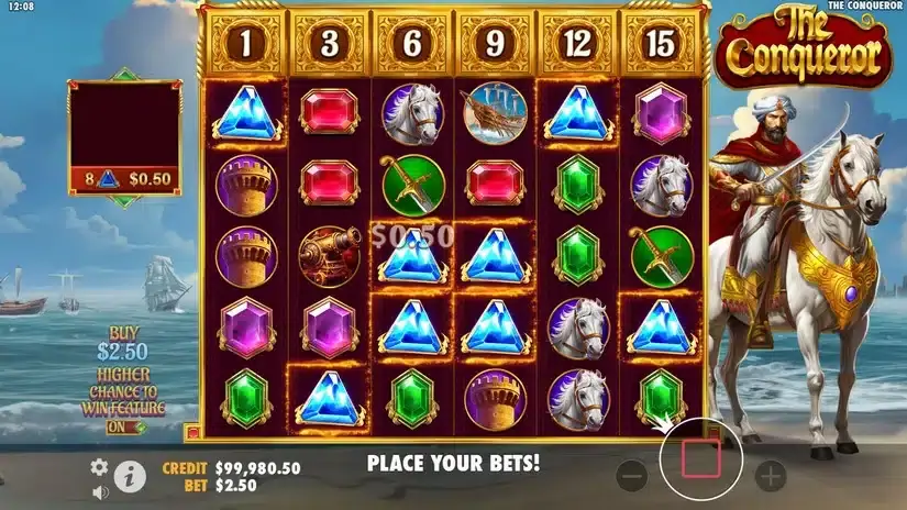 The Conqueror slot screenshot 3