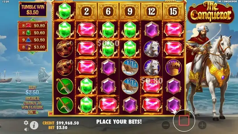 The Conqueror slot screenshot 4