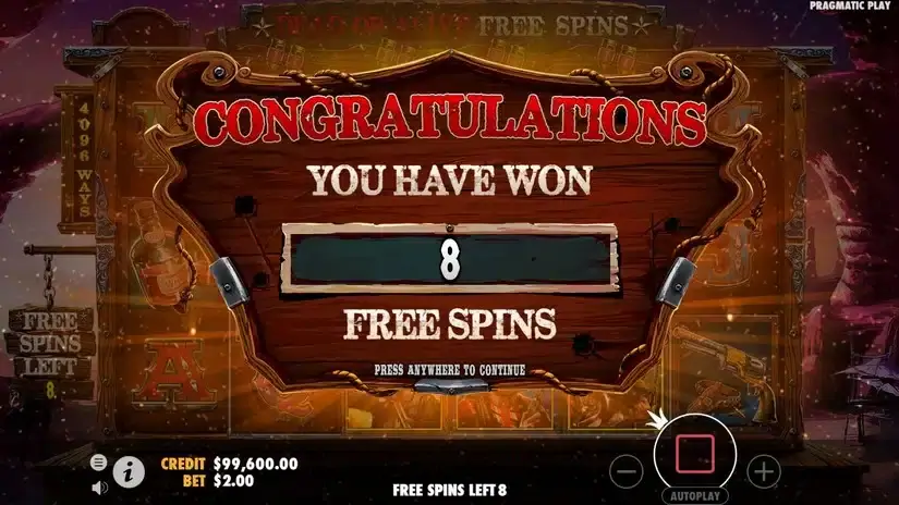 The Wild Gang slot screenshot 3