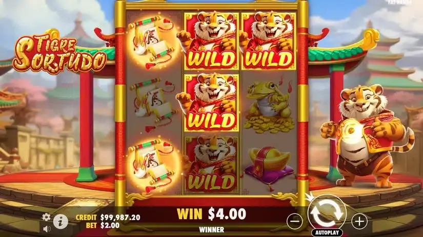 Tigre Sortudo slot screenshot 4
