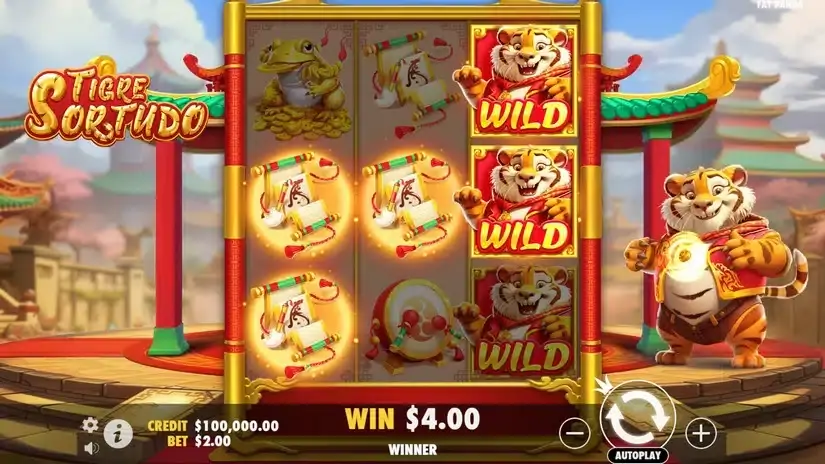 Tigre Sortudo slot screenshot 3