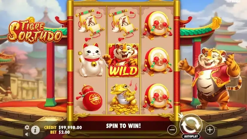 Tigre Sortudo slot screenshot 2