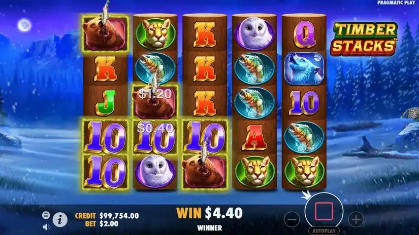 Timber Stacks slot screenshot 5