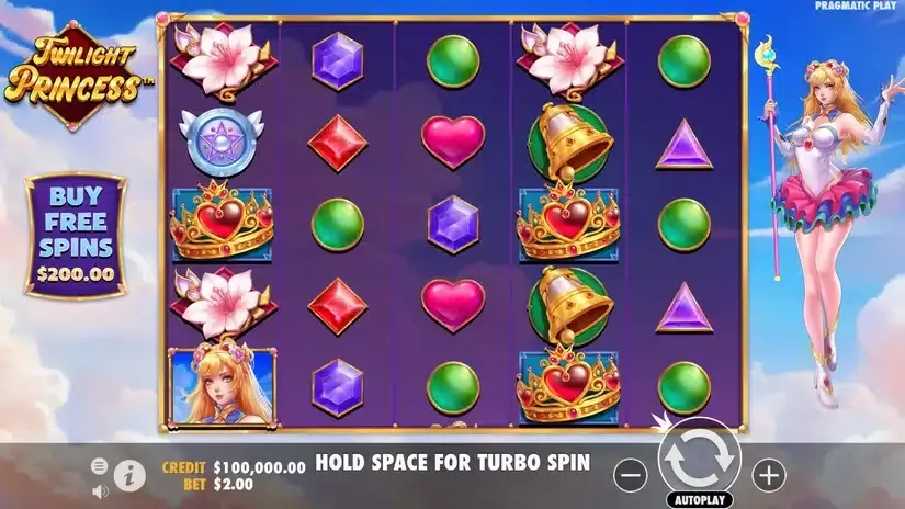 Twilight Princess slot screenshot 