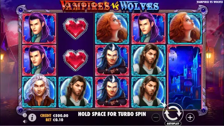 Vampires vs Wolves slot screenshot 