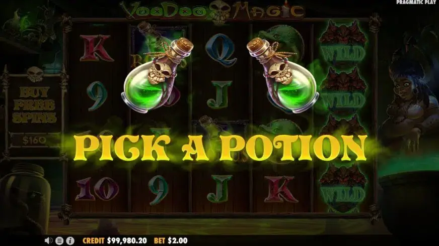 Voodoo Magic slot screenshot 2