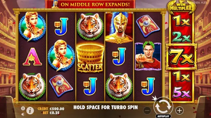 Wild Gladiators slot screenshot 1