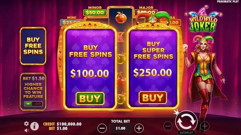 Wild Wild Joker slot screenshot 2