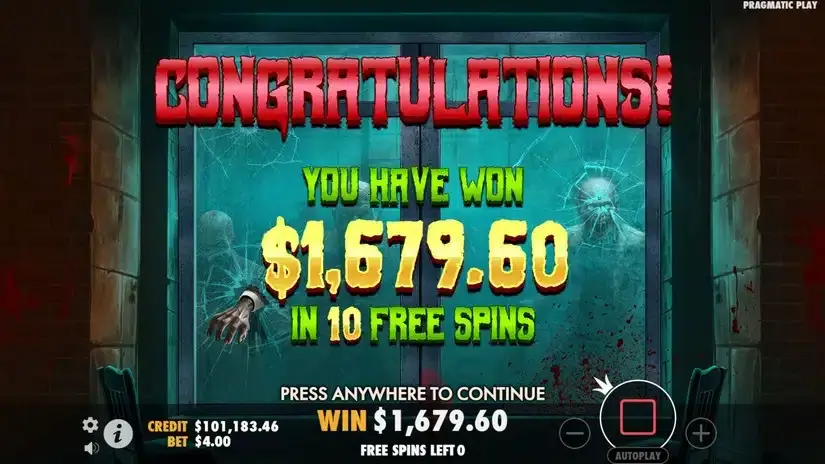 Zombie School Megaways slot screenshot 