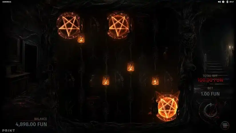 Darkness slot screenshot 2