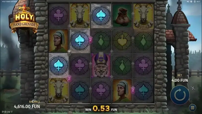 Holy Hand Grenade slot screenshot 2