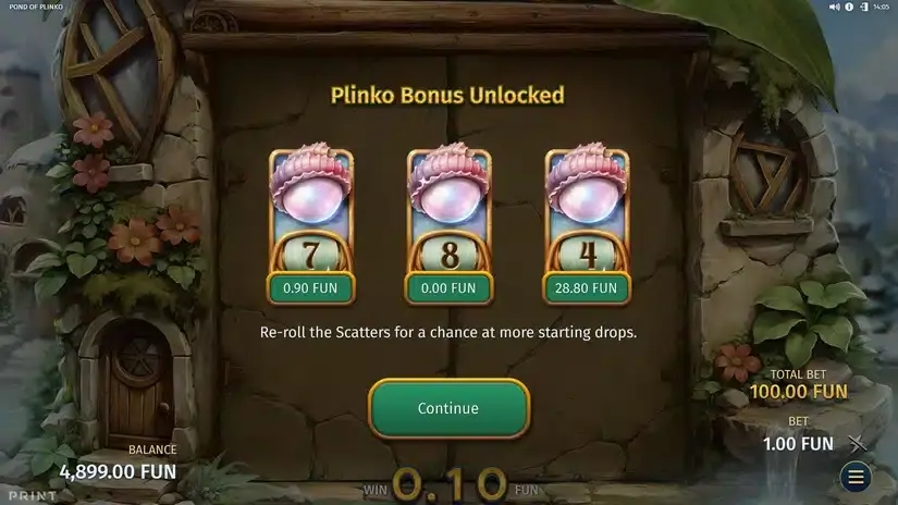 Pond of Plinko slot screenshot 2