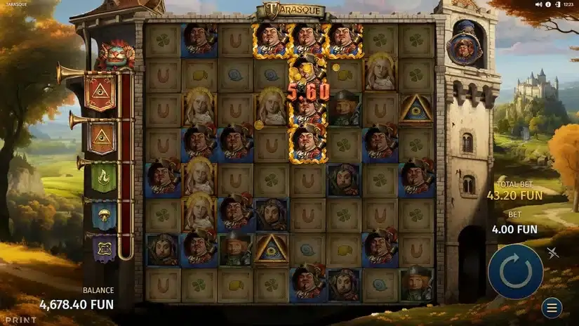 Tarasque slot screenshot 