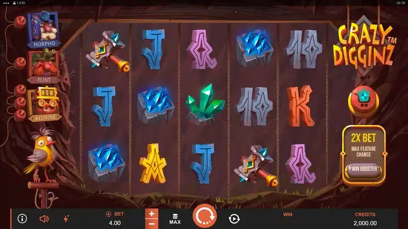 Crazy Digginz slot screenshot 