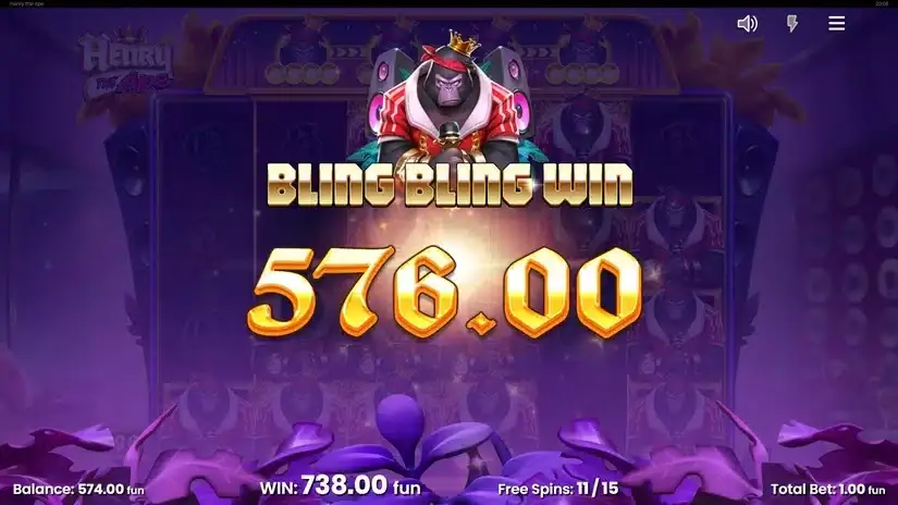 Henry The Ape slot screenshot 4