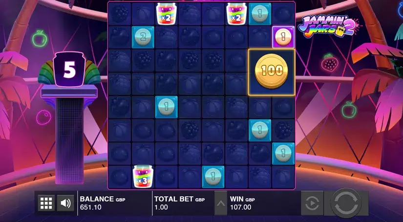 Jammin’ Jars 2 slot screenshot 2