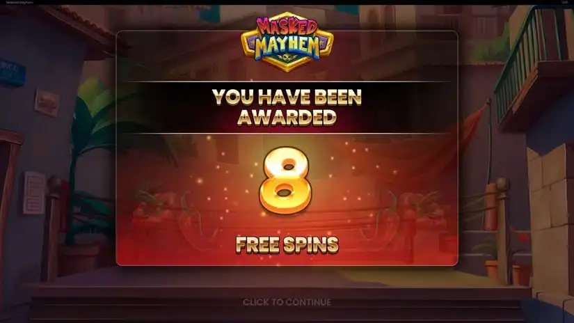 Masked Mayhem slot screenshot 3