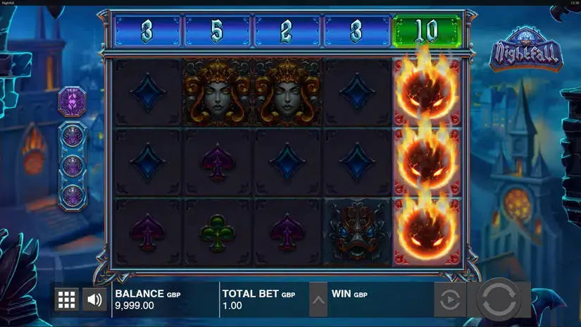 Nightfall slot screenshot 