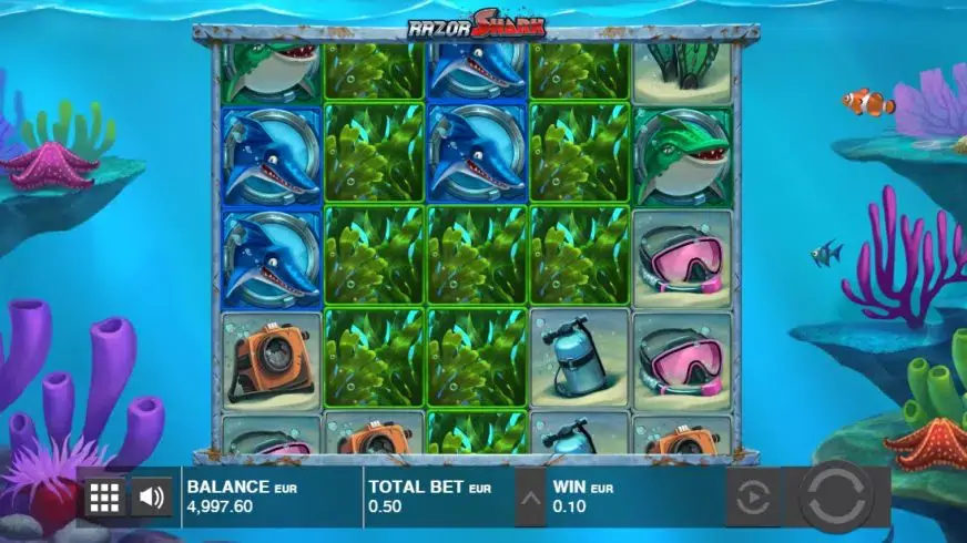 Razor Shark slot screenshot 2