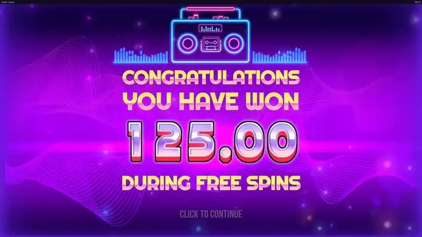 Retro Tapes slot screenshot 